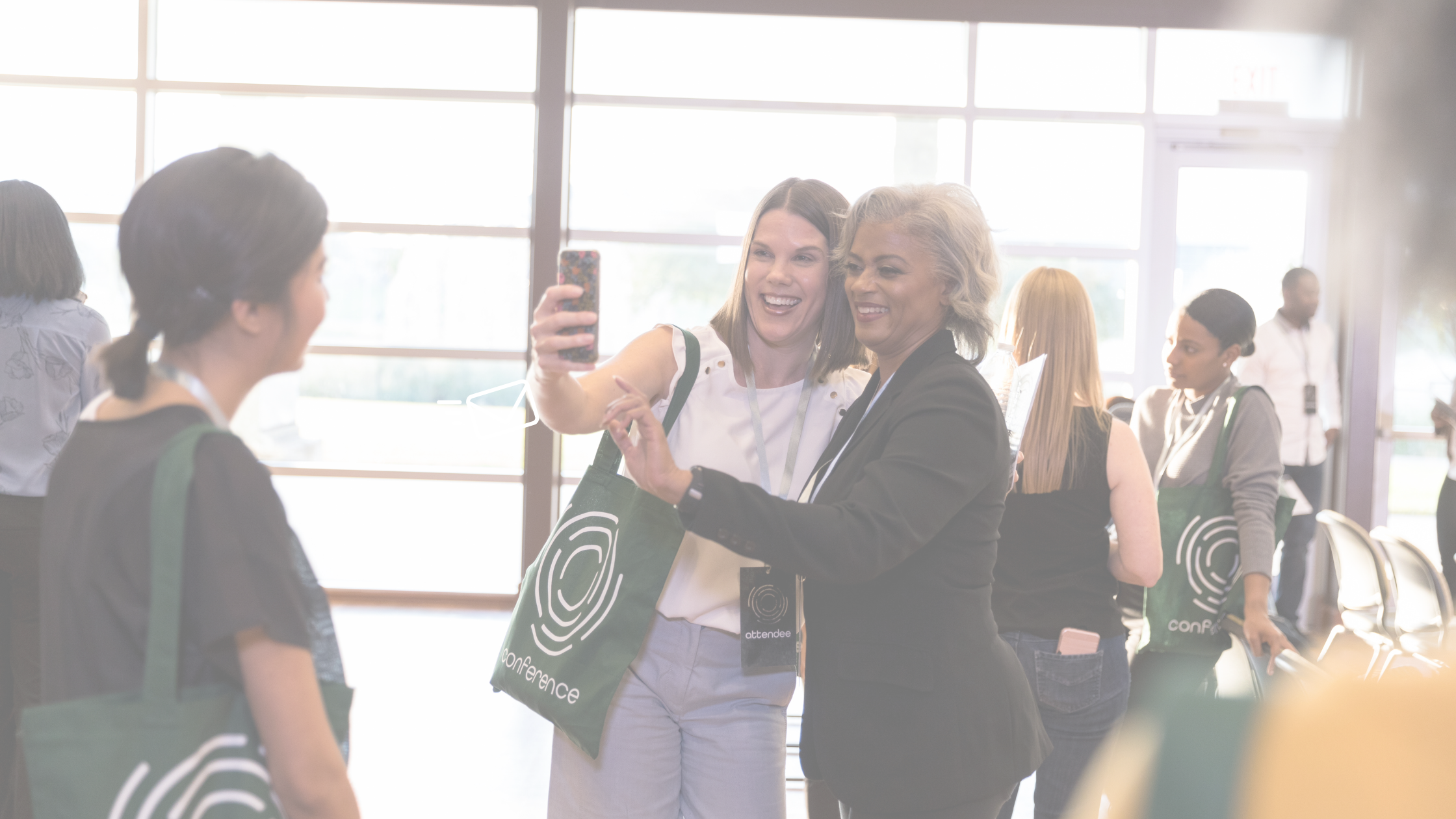 friends taking selfie